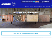 Tablet Screenshot of juppsfloorcoverings.com.au